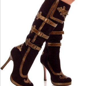 Steampunk Boots - Shoe Avenue Anna Knee High Boots